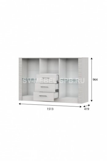 Комод-витрина Гамма 20 (sv) в Ленске - mebel154.com