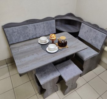 Кухонный уголок Миссия с полкой ткань в Ленске - mebel154.com