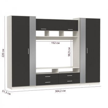 ШМЦ Вена  91.01 с зеркалом в Ленске - mebel154.com