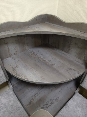 Кухонный уголок Миссия с полкой ткань в Ленске - mebel154.com