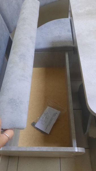 Кухонный уголок Миссия V велюр (цемент) в Ленске - mebel154.com