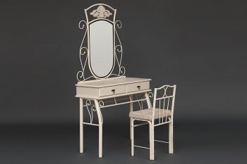 Столик туалетный CANZONA (столик/зеркало + стул) в Ленске - mebel154.com