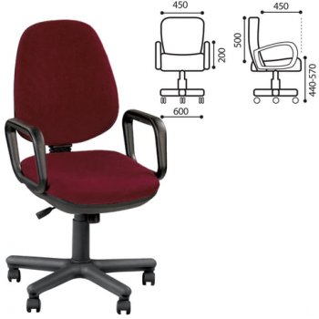 Кресло Comfort GTP, с подлокотниками в Ленске - mebel154.com