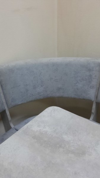 Кухонный уголок Миссия V велюр (цемент) в Ленске - mebel154.com