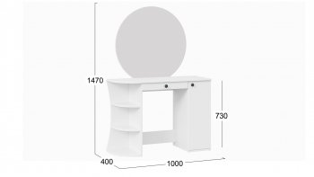 Стол туалетный «Соло» Тип 1 в Ленске - mebel154.com