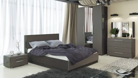 Двуспальная кровать с подъемным механизмом Наоми в Ленске - mebel154.com