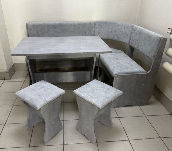 Кухонный уголок Миссия V велюр (сириус) в Ленске - mebel154.com