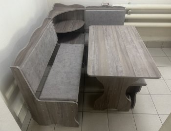 Кухонный уголок Миссия с полкой, ткань(локи) в Ленске - mebel154.com