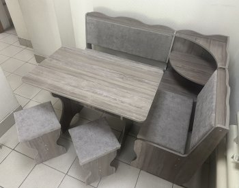 Кухонный уголок Миссия с полкой, ткань(локи) в Ленске - mebel154.com