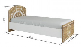 Кровать 900 КРД 900.1 Юнга в Ленске - mebel154.com