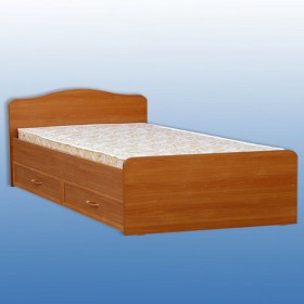 Кровать двуспальная с ящиками в Ленске - mebel154.com