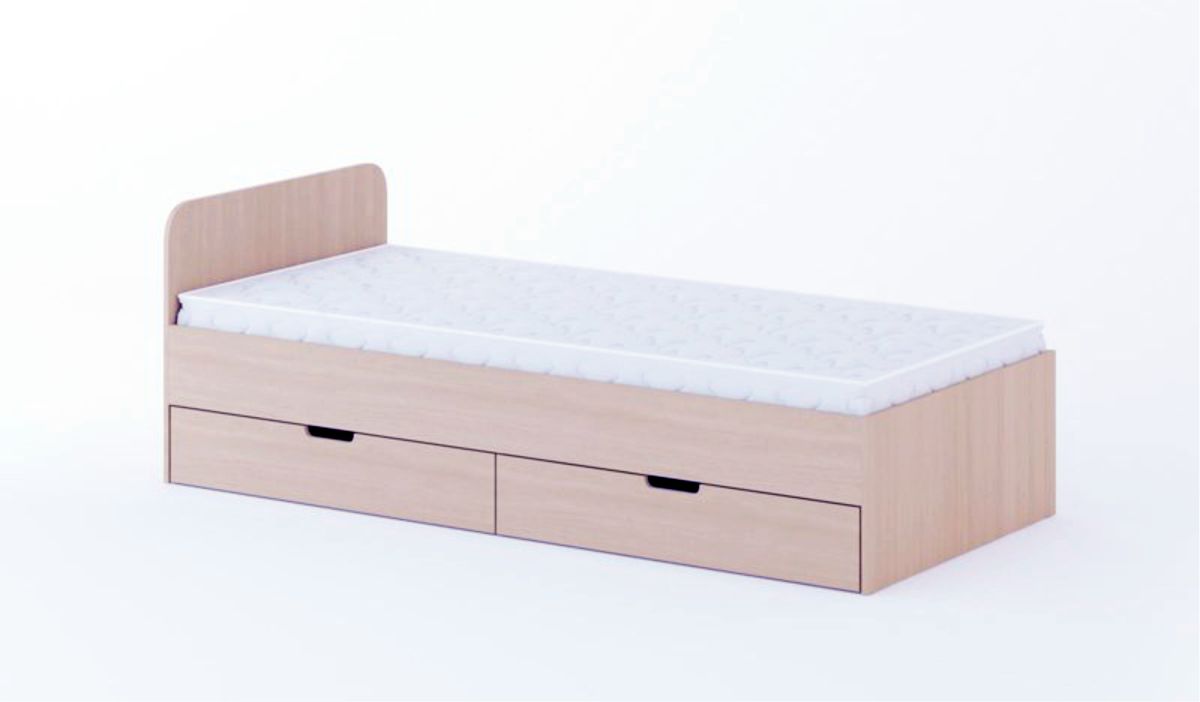 Кровать с ящиками Фиджи в Ленске - mebel154.com