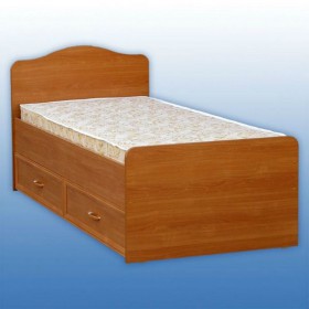 Кровать односпальная с ящиками в Ленске - mebel154.com