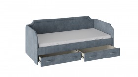 Кровать с мягкой обивкой и ящиками Кантри Тип 1 (900) в Ленске - mebel154.com