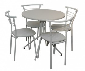 Набор стол пластиковый, 4 стула в Ленске - mebel154.com