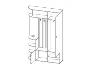 Прихожая Кармен-7 в Ленске - mebel154.com