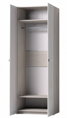 Шкаф для одежды 2-х дверный 54 Марсель в Ленске - mebel154.com