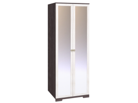 Шкаф для одежды 2-х дверный с зеркалом 12-2 Бриз в Ленске - mebel154.com
