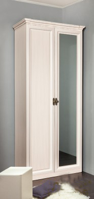 Шкаф для одежды 2-х дверный с зеркалом 2 Montpellier в Ленске - mebel154.com