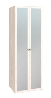 Шкаф для одежды 2-х дверный с зеркалом 54-2 Бриз в Ленске - mebel154.com