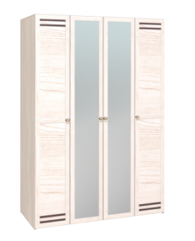 Шкаф для одежды 4-х дверный 555 Бриз в Ленске - mebel154.com