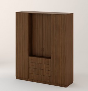 Шкаф распашной 4-х створчатый с 2 ящиками в Ленске - mebel154.com